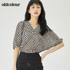 oldcolour2022夏季新品休闲宽松格子套头衫女O21012157 商品缩略图0
