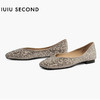IUIU SECOND 2022新款经典珍珠水钻方头平底单鞋舒软浅口鞋U22AE11281 商品缩略图2