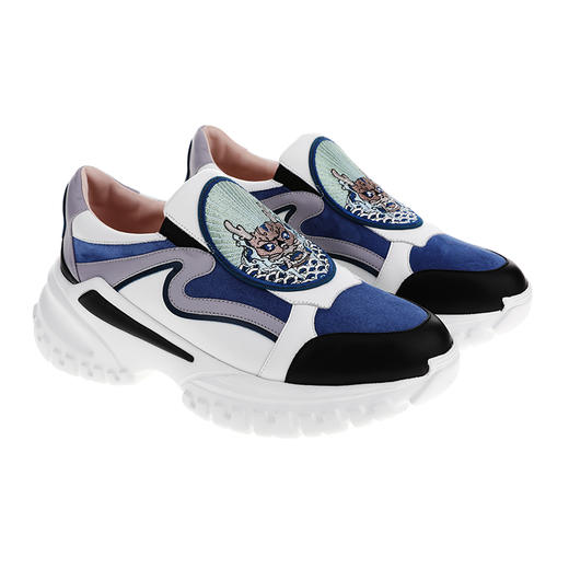 sheme《中国游龙》系列原创文化意大利设计师设计年轻时尚个性刺绣真皮老爹鞋可定制 商品图11