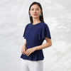 EITIE爱特爱夏季新款气质百搭显瘦经典通勤收腰T恤上衣B2213922 商品缩略图1