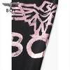BOYLONDON卫裤男女款22夏季新品烫粉金印花潮流黑色休闲裤B222N15000 商品缩略图3