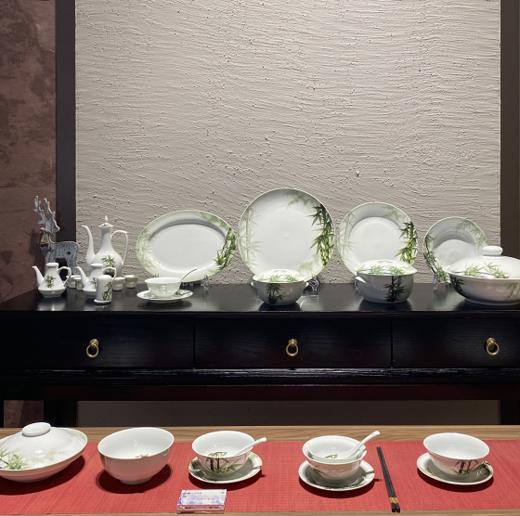  景德镇陶瓷 国瓷红叶  88头绿竹 商品图0