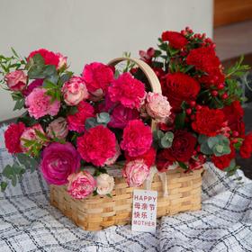 【感恩母亲】拼色混搭玫瑰花篮