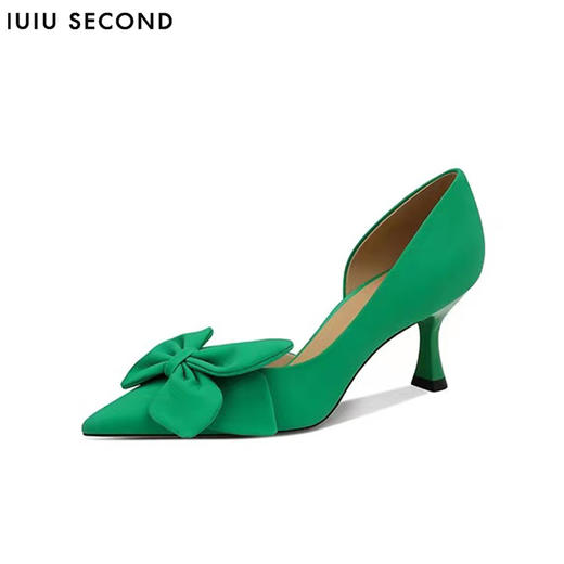 IUIU SECOND 2022夏新款优雅花朵尖头侧空凉鞋高跟鞋U22AH11211 商品图1