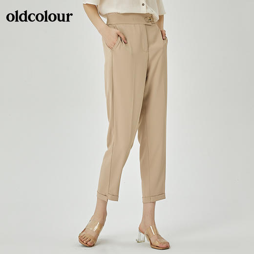 oldcolour2022夏季新品通勤简约西装裤女O21073109 商品图4
