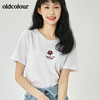 oldcolour夏季新品全棉短袖T恤女O21021120 商品缩略图3