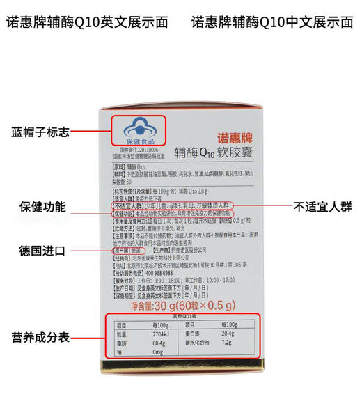 德国原产原装辅酶Q10。买一送一 商品图3