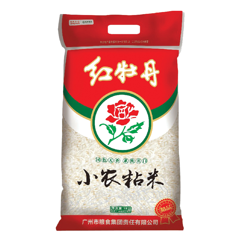 【促】红牡丹小农粘米5kg/袋(01010035)