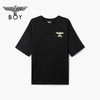 BOYLONDON短袖男女同款22春夏新品圆领烫金LOGO朋克风T恤B222N01052 商品缩略图0