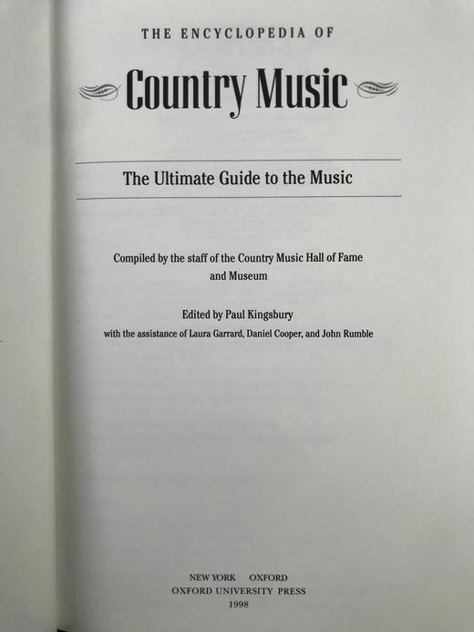 乡村音乐百科全书 数百幅插图 精装16开 商品图2