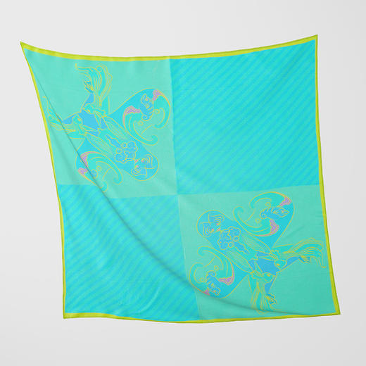 华晨文创 风筝系列丝巾 数码印花 商品图1