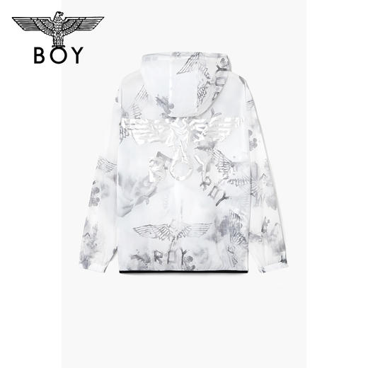 BOYLONDON外套情侣款22夏季新品水彩满印防晒连帽宽松上衣B222N23001 商品图1