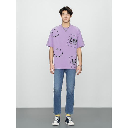 【Smiley®联名】Lee22春夏新品舒适印花多色男短袖T恤LMT001562 商品图2