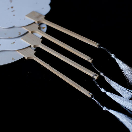 【庆学堂】双面空白古风团扇国风苏州团扇可DIY国画书法创作团扇批发汉服拍照团扇 商品图2