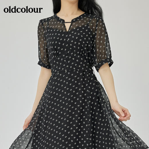 oldcolour2022夏季新品休闲通勤连衣裙O21101104 商品图3