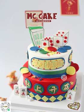 百乐门风格棋牌蛋糕