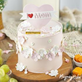 【4100】暖暖花漾心蔷 蛋糕