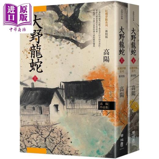 【中商原版】高阳作品集 红楼梦断系列之七 大野龙蛇 上下2册套装 新校版 港台原版 高阳 联经出版 历史小说 商品图0