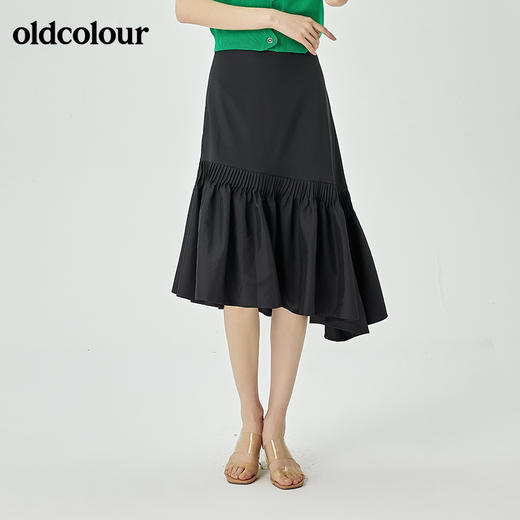 oldcolour夏季新品通勤简约半身裙O21063187 商品图1