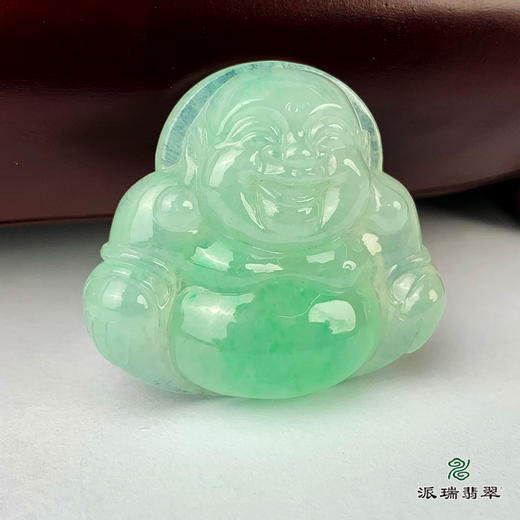 派瑞翡翠 翡翠佛 糯冰种 飘绿花 商品图1