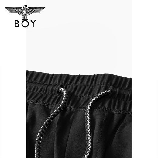 BOYLONDON休闲裤男女款22夏季新品白色印花运动针织长裤B222N15002 商品图4