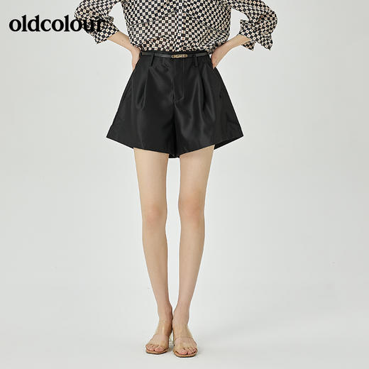 oldcolour2022夏季新品休闲通勤短裤女O21071155 商品图3