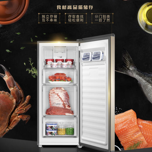 海尔（Haier）冷柜BD-138W小富豪炫金 商品图2