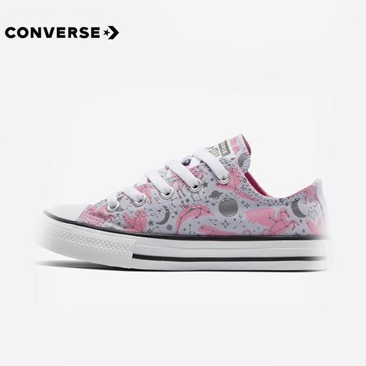 converse匡威商场同款童鞋正品新品女童低帮系带帆布鞋女孩鞋子潮672222C/672102C 商品图2