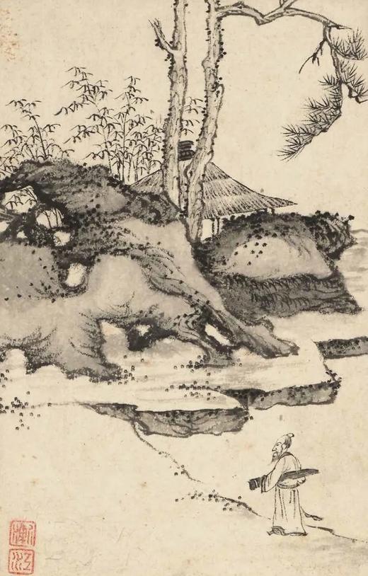 《清四僧册页精选》，100幅，285mm×380mm，单面印刷，浙江人民美术出版社2022年版，定价300，售价240元。

“四僧”， 石涛（原济）、八大山人（朱耷）、髡残（石溪）和渐江（弘仁）四位 商品图11