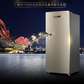 海尔（Haier）冷柜BD-138W小富豪炫金