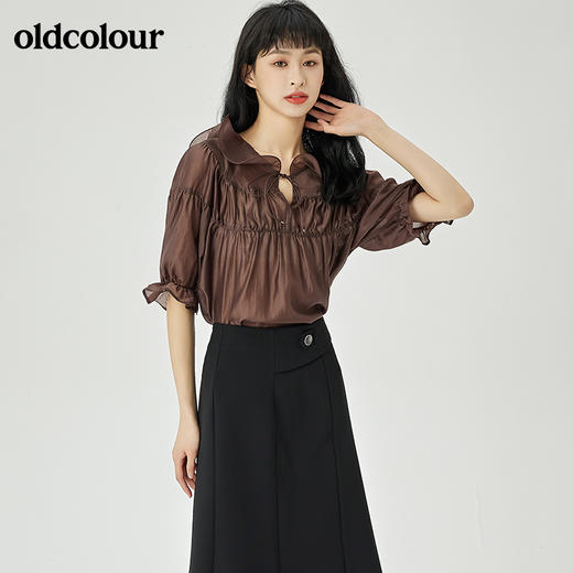 oldcolour2022夏季新品通勤套头衫女O21012165 商品图1