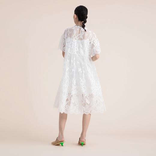 谜底短袖连衣裙2022夏季新款订制晚礼裙蕾丝长裙222GL0543 商品图2