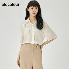 oldcolour2022夏季新品简约通勤衬衫女O21011144
