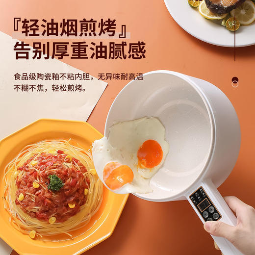 抖音爆款电煮锅宿舍学生锅电热锅家用多功能一体小电锅小型煮面锅电热火锅 商品图4