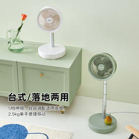 蓝宝空气循环扇家用涡轮对流遥控台地两用式摇头定时落地扇电风扇