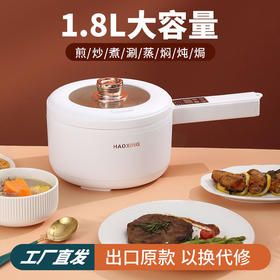 抖音爆款电煮锅宿舍学生锅电热锅家用多功能一体小电锅小型煮面锅电热火锅