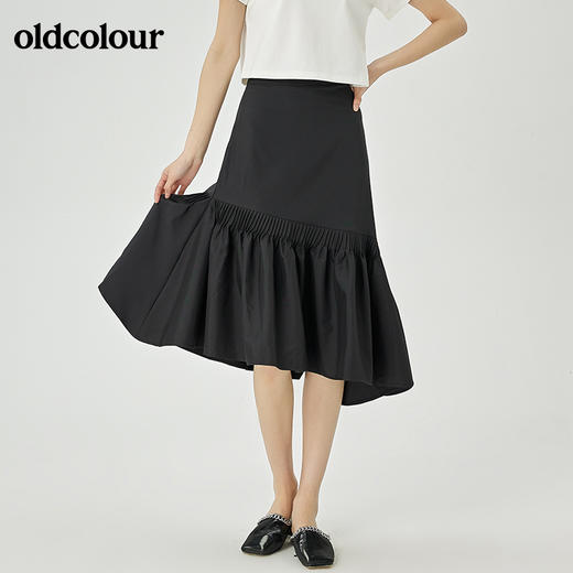 oldcolour夏季新品通勤简约半身裙O21063187 商品图2