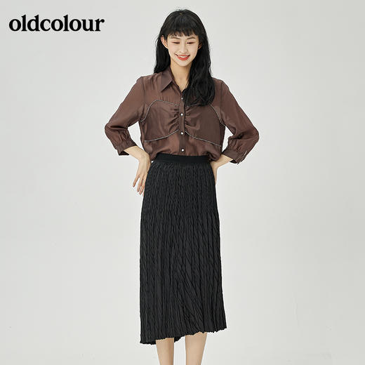 oldcolour2022夏季新品休闲通勤半身裙O21063183 商品图1