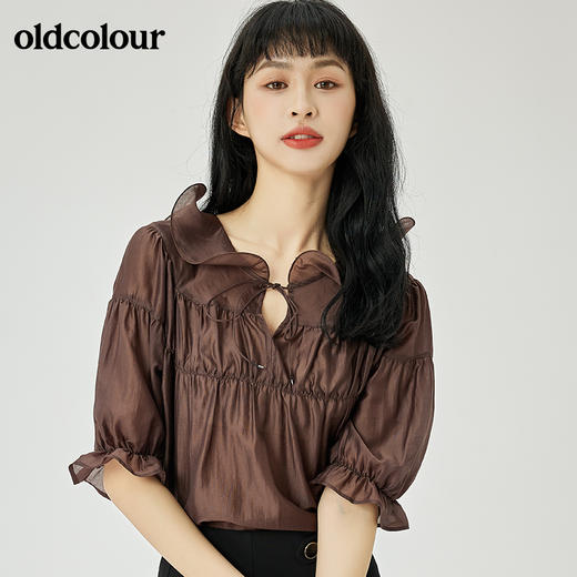 oldcolour2022夏季新品通勤套头衫女O21012165 商品图2