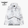 BOYLONDON外套情侣款22夏季新品水彩满印防晒连帽宽松上衣B222N23001 商品缩略图0