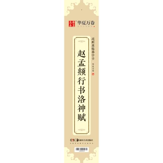 赵孟頫行书洛神赋/近距离临摹字卡 商品图0