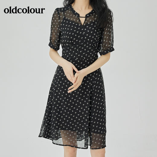 oldcolour2022夏季新品休闲通勤连衣裙O21101104 商品图2