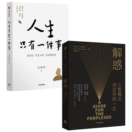 樊登荐 人生只有一件事+解惑心智模式决定你的一生 套装2册 人生没有比学怎么活更重要的事 正版包邮 商品图4