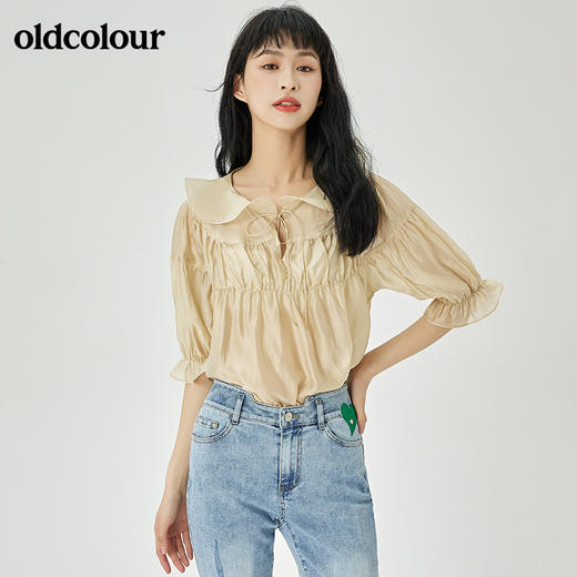 oldcolour2022夏季新品通勤套头衫女O21012165 商品图5