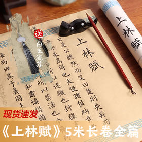 【庆学堂】周生如故同款司马相如上林赋5米长卷礼盒宣纸描红字帖毛笔小楷柳体毛笔描红初学练字入门楷书