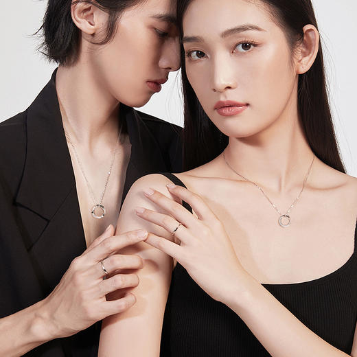 Fanci范琦 S925银【无限爱恋】项链莫比乌斯系列情侣项链小众简约 商品图3