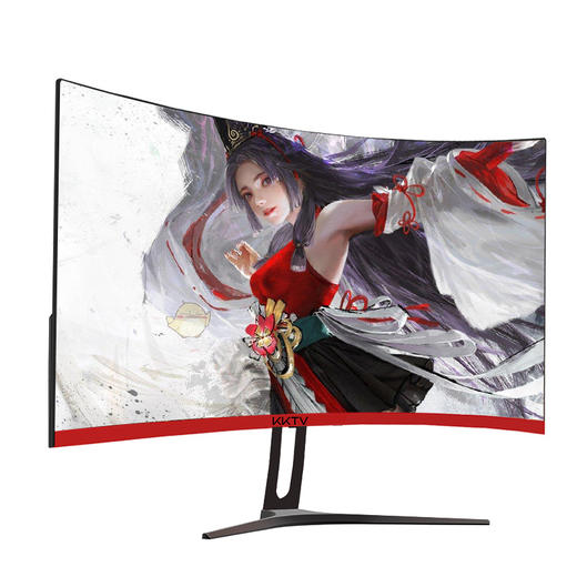 康佳KKTV 电脑显示器高清电竞144Hz游戏家用办公护眼HDMI液晶IPS4监控显示屏幕外接台式 24英寸曲面黑红【微边框-165Hz】 商品图2