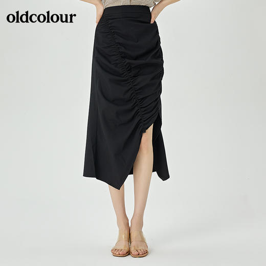 oldcolour夏季新品设计感气质半裙O23063321 商品图4