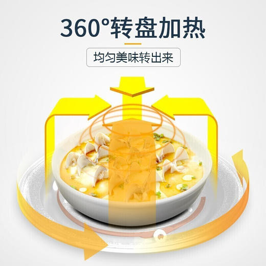 美的(Midea)微波炉 家用21L大容量旋钮操作转盘加热解冻智能易洁不粘内胆定时烹饪微波速热 M1-211A 团购热线：13915599506 商品图3