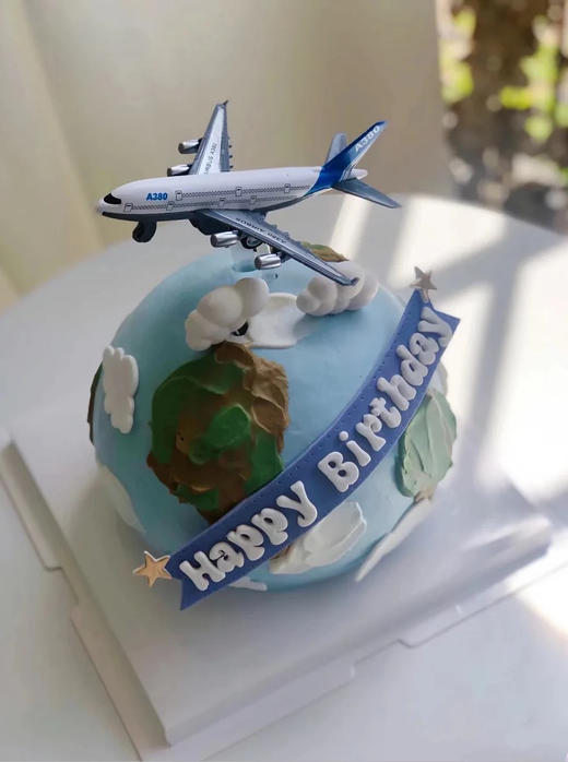 环游世界飞机模型蛋糕，部分配色或有微量改变，字母 字体随机 商品图4